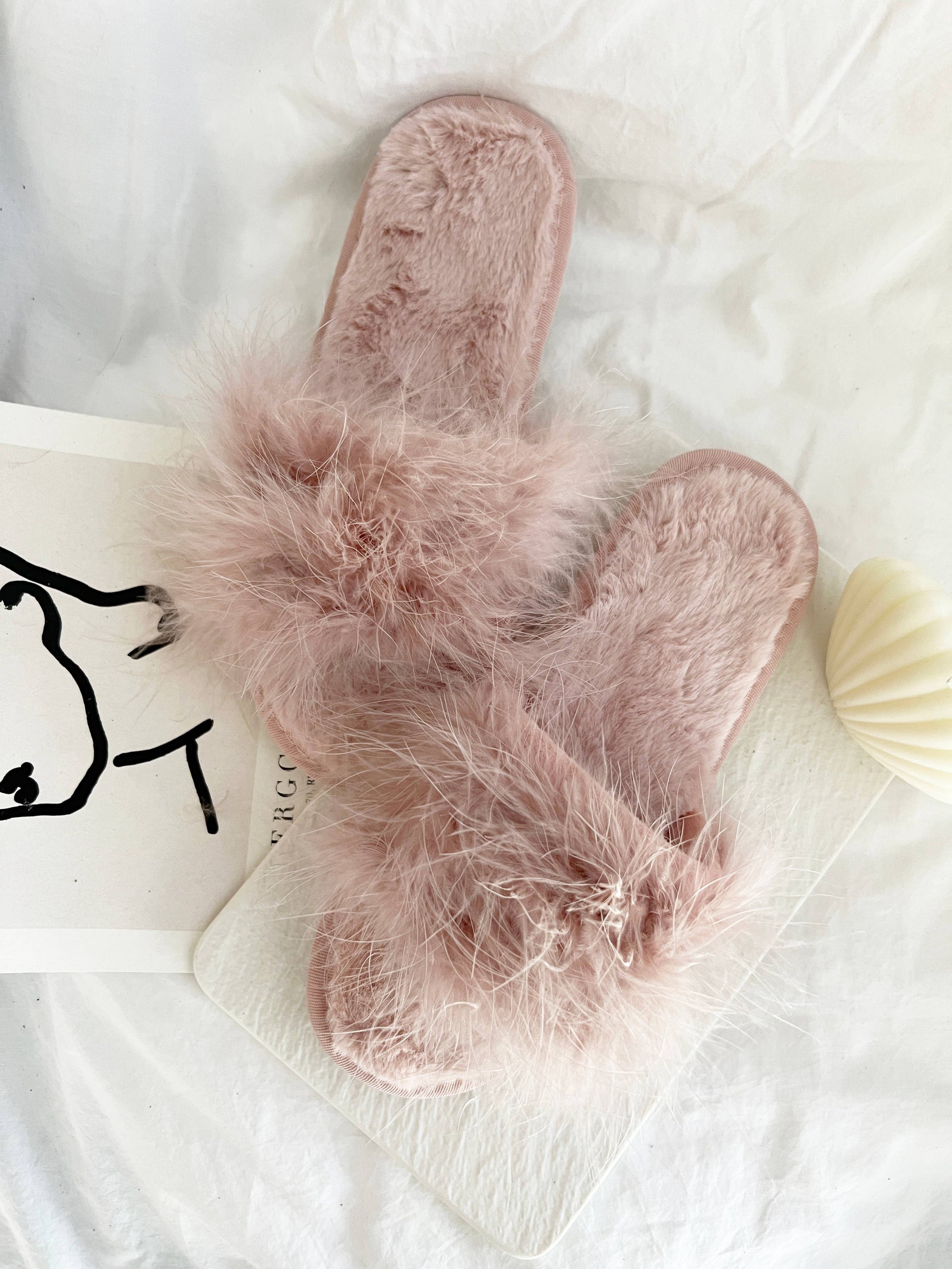 Mauve slippers store
